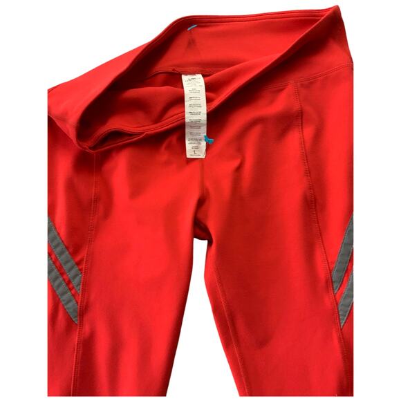 Fabletics Women's Red Mid Rise Powerhold Capri Leggings L - Picture 2 of 4